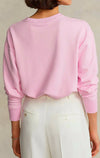 Polo-Ralph-Lauren-Felpa-Donna-Fleece-Pullover-Girocollo-Pony-Cavallino-Ricamato