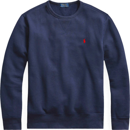 Polo-Ralph-Lauren-Felpa-Donna-Fleece-Pullover-Girocollo-Pony-Cavallino-Ricamato