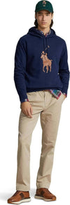 Polo-Ralph-Lauren-Felpa-Uomo-Big-Pony-In-Pelle-Felpa-Blu-Scuro-Maxi-Logo-Con-Cappuccio