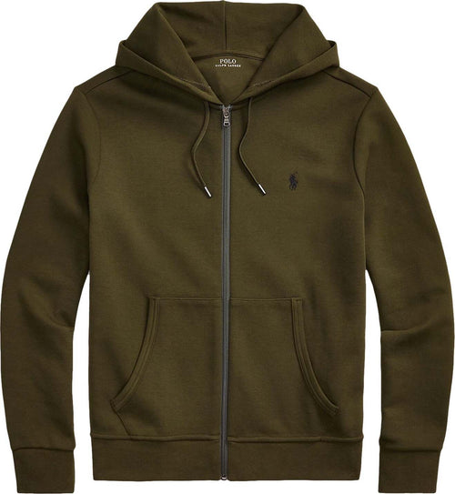 Polo-Ralph-Lauren-Felpa-Uomo-Cappuccio-Zip-Logo-Pony-Ricamato