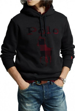 Polo Ralph Lauren Felpa Uomo Nera Big Pony Scozzese Felpa Maxi Logo Con Cappuccio Pony Rosso Nero A Scacchi Moda/Uomo/Abbigliamento/Felpe/Felpe con cappuccio Euforia - Bronte, Commerciovirtuoso.it