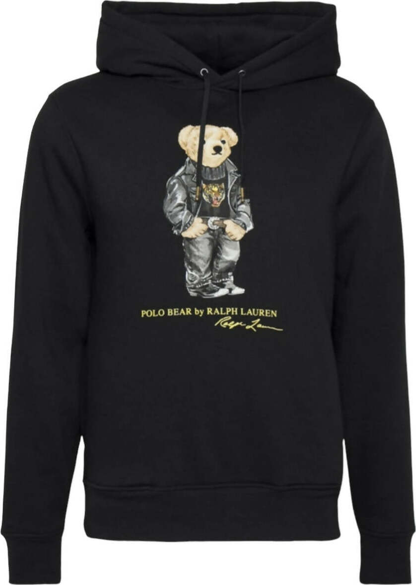 Polo Ralph Lauren Felpa Uomo Nera Con Cappuccio Nera Lunar New