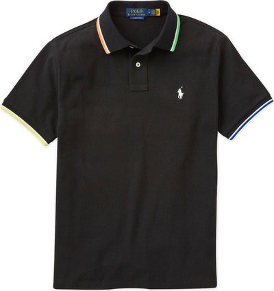 Polo Ralph Lauren Polo Uomo Custom Slim Fit Mnaiche Corte Moda/Uomo/Abbigliamento/T-shirt polo e camicie/Polo Euforia - Bronte, Commerciovirtuoso.it