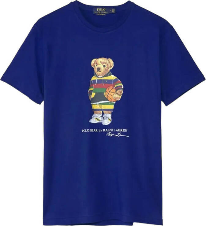 Polo Ralph Lauren T-shirt Uomo Basket Bear Maglia Girocollo Mezze