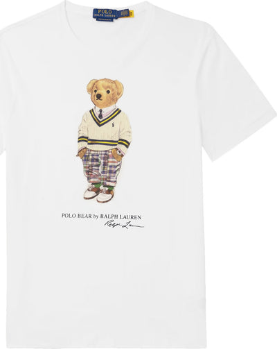 Polo-Ralph-Lauren-T-shirt-Uomo-Polo-Bear-Maglia-Girocollo-Orsetto-Custom-Slim-fit-Mezze-Maniche