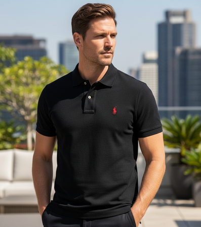 Polo Ralph Lauren Uomo 100% Cotone Pony Ricamato Slim Fit Maniche Corte