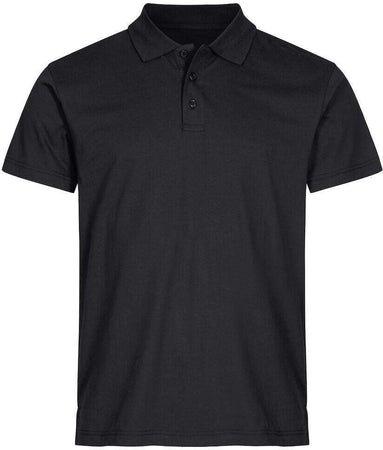 Polo Single Jersey Nero Polo Cotone Manica Corta