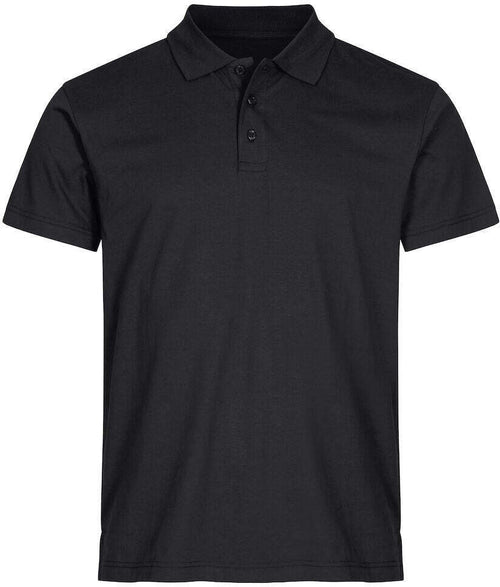 Polo Single Jersey Nero Polo Cotone Manica Corta