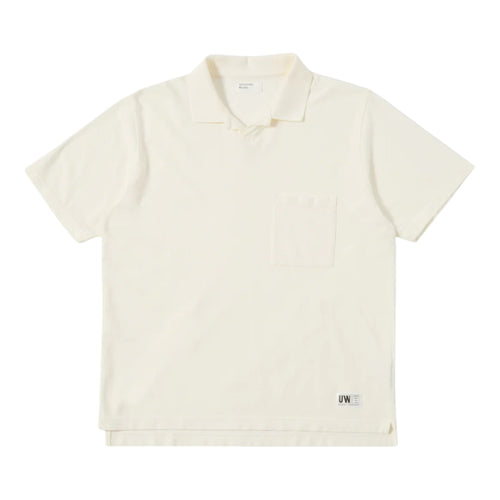 UNIVERSAL WORKS polo universal works vacation polo - ecru da uomo