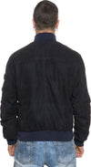 Polo-Uomo---Bomber-Blu-in-vera-pelle-camoscio