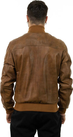 Polo-Uomo---Bomber-Cuoio-in-vera-pelle