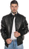 Polo-Uomo---Bomber-Nero-in-vera-pelle