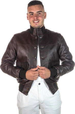 Polo-Uomo---Bomber-Testa-di-Moro-in-vera-pelle