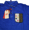 Polo Uomo BOB - Ricky Fantasia con taschino - Colore Denim