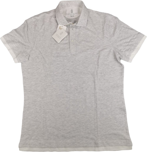 Polo Uomo Brunello Cucinelli - Colore bianco con sfumature grigio