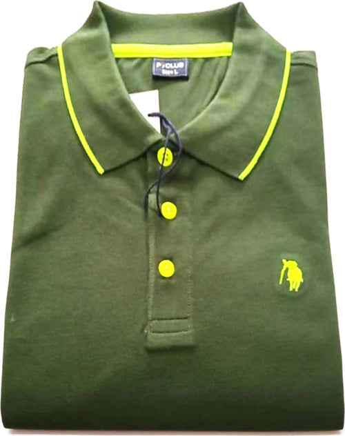 P-Club Polo Uomo Tinta Unita Maglia Mezze Maniche Colletto 3 Bottoni PClub Maglia Estiva Maniche Corte Uomo in Cotone ART. P22800 maglia uomo polo a mezza manica L'Orchidea - Siderno, Commerciovirtuoso.it