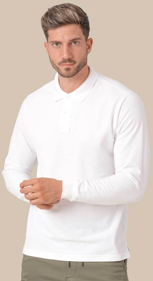 Polo uomo manica lunga regular man 100% cotone - PORA210LS