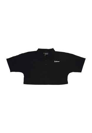 DISCLAIMER Polo Corta Donna W Polo Logo Black/white da donna