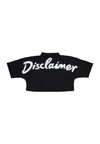 DISCLAIMER Polo Corta Donna W Polo Logo Black/white da donna