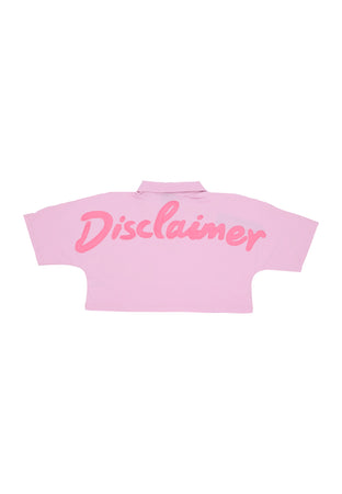 DISCLAIMER Polo Corta Donna W Polo Logo Pink/fuchsia da donna