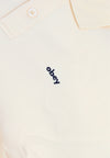 OBEY Polo Manica Lunga Uomo Lowercase Fleece Polo Unbleached da uomo