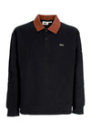 OBEY Polo Manica Lunga Uomo Palo Fleece Polo Black da uomo