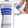 Polsiera-Fascia-Elastica-Supporto-Per-Polso-Sinistro-Anallergico-Protezione-Blu