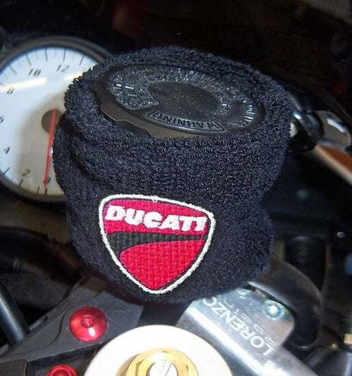 POLSINO-COPRI-Serbatoio-OLIO-LIQUIDO-FRENI-compatibile-MOTO-DUCATI-Nero-o-Bianco