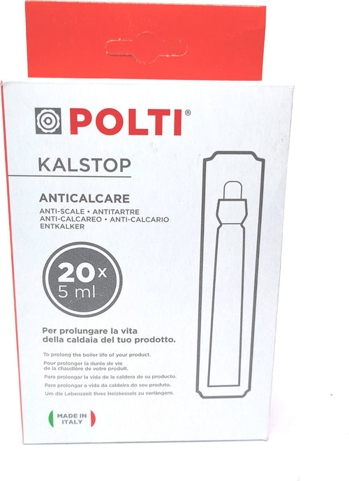 Polti Kalstop 20 FIALE x 5ml Vaporetto Lecoaspira Unico VaporellaAnticalcare per Apparecchi a Caldaia  Vaporetto Lecoaspira Unico Vaporella PAEU0094 Casa e cucina/Aspirapolvere e pulizia di pavimenti e finestre/Accessori per aspirapolvere/Batterie e parti sostitutive Rossi Ricambi - Venetico Marina, Commerciovirtuoso.it