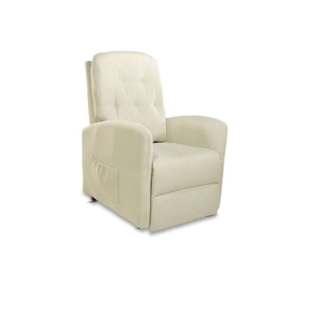 Poltrona alzapersona Katia tessuto beige 1 motore