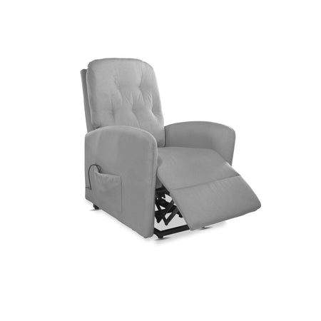 Poltrona alzapersona Katia tessuto grigio 1 motore