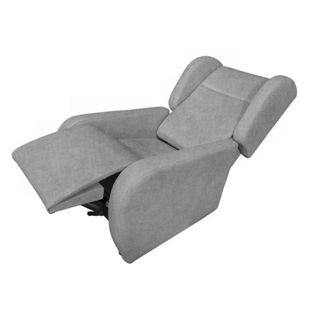 Poltrona alza persona Lift 2 motori con roller bar in tessuto Giulia 9712 light gray