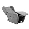 Poltrona alza persona Lift 2 motori con roller bar in tessuto Giulia 9712 light gray