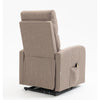 Poltrona alzapersona Lorena un motore in tessuto cappuccino