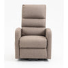 Poltrona alzapersona Lorena un motore in tessuto cappuccino