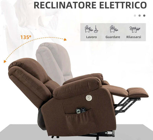 Poltrona-Alzapersona-Reclinabile-con-Poggiapiedi,-in-Tessuto-Effetto-Lino,-87x92x105-cm,-Caffè-OP6713-157V90CFOP6