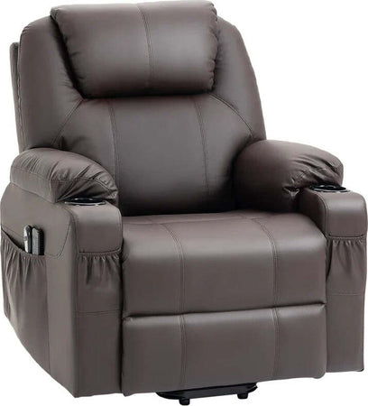 Poltrona-Alzapersona-Reclinabile-fino-a-135°-con-Portabicchieri,-Telecomando-e-Poggiapiedi-88x92x106-cm,-Marrone-GH4713-096BNGH4