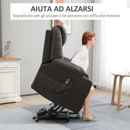 Poltrona-Alzapersona-Reclinabile-fino-a-135°-con-Portabicchieri,-Telecomando-e-Poggiapiedi-88x92x106-cm,-Marrone-GH4713-096BNGH4