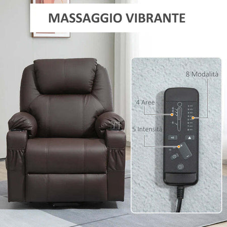Poltrona-Alzapersona-Reclinabile-fino-a-135°-con-Portabicchieri,-Telecomando-e-Poggiapiedi-88x92x106-cm,-Marrone-GH4713-096BNGH4