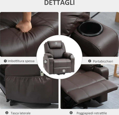 Poltrona-Alzapersona-Reclinabile-fino-a-135°-con-Portabicchieri,-Telecomando-e-Poggiapiedi-88x92x106-cm,-Marrone-GH4713-096BNGH4