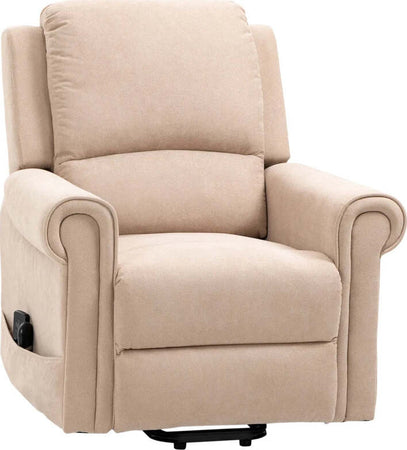 Poltrona-Alzapersona-Reclinabile-fino-a-135°-con-Telecomando,-Poggiapiedi-e-Seduta-Imbottita,-88x92x106-cm,-Marrone-Chiaro-KJ4713-098KJ4