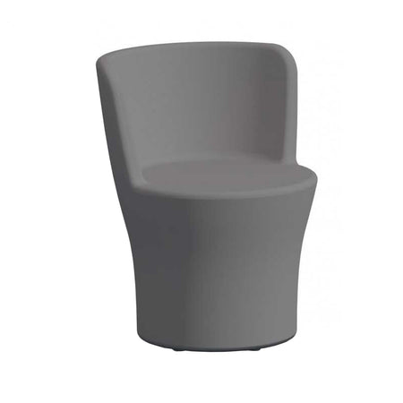 Poltroncina Comfy Moon pouf in resina con schienale alto "Made in Italy"
