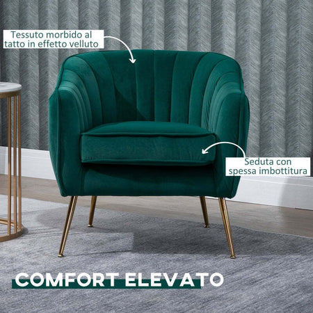 Poltrona-da-Salotto-Imbottita-con-Braccioli-e-Schienale-,-Design-Moderno-,-Gambe-in-Metallo-(71x72x73-cm)-Verde-poltroncina-camera-ufficio-studio-F833-725GNA