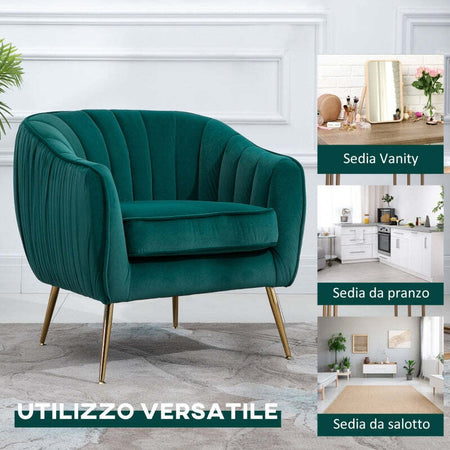 Poltrona-da-Salotto-Imbottita-con-Braccioli-e-Schienale-,-Design-Moderno-,-Gambe-in-Metallo-(71x72x73-cm)-Verde-poltroncina-camera-ufficio-studio-F833-725GNA