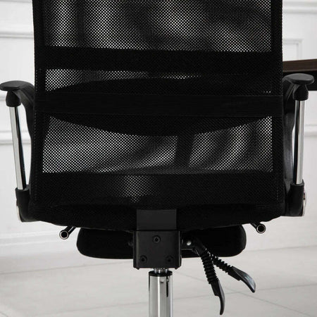 Poltrona-da-Ufficio-Ergonomica,-Altezza-Regolabile,-Reclinabile,-Poggiapiedi-Estraibile,-Supporto-Lombare,-Nero-GH4921-316GH4