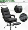 Poltrona-da-Ufficio-in-Finta-Pelle-Nera,-Sedia-Direzionale-Altezza-Regolabile-con-Schiena-Alta-Reclinabile-155°-e-Poggiapiedi-PO7921-335BKPO7