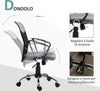 Poltrona-da-Ufficio-in-Tessuto-Grigio,-Sedia-Girevole-ed-Ergonomica-per-Scrivania,-60-x-66-x-91-101cm-RF9921-379GYRF9