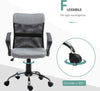 Poltrona-da-Ufficio-in-Tessuto-Grigio,-Sedia-Girevole-ed-Ergonomica-per-Scrivania,-60-x-66-x-91-101cm-RF9921-379GYRF9