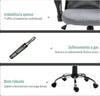 Poltrona-da-Ufficio-in-Tessuto-Grigio,-Sedia-Girevole-ed-Ergonomica-per-Scrivania,-60-x-66-x-91-101cm-RF9921-379GYRF9
