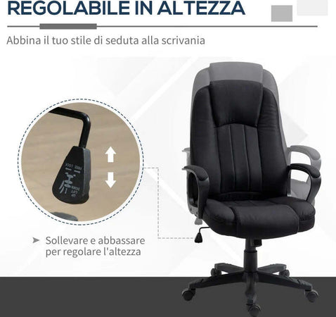 Poltrona-da-Ufficio-Massaggiante-ad-Altezza-Regolabile,-60x74x106-116cm,-Nera-UJ3921-593BKUJ3